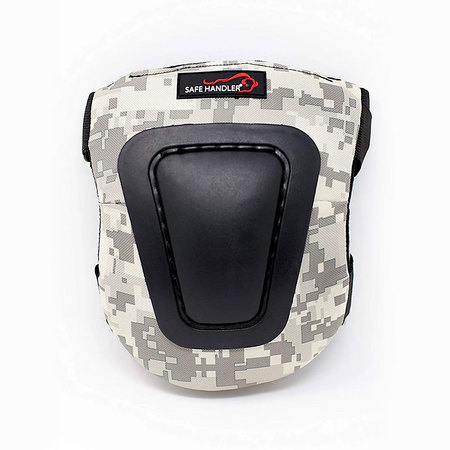 SAFE HANDLER Camouflage Multi-Purpose Tactical Double Straps Knee Pads, PR BLSH-MS-PP-KP-11BK